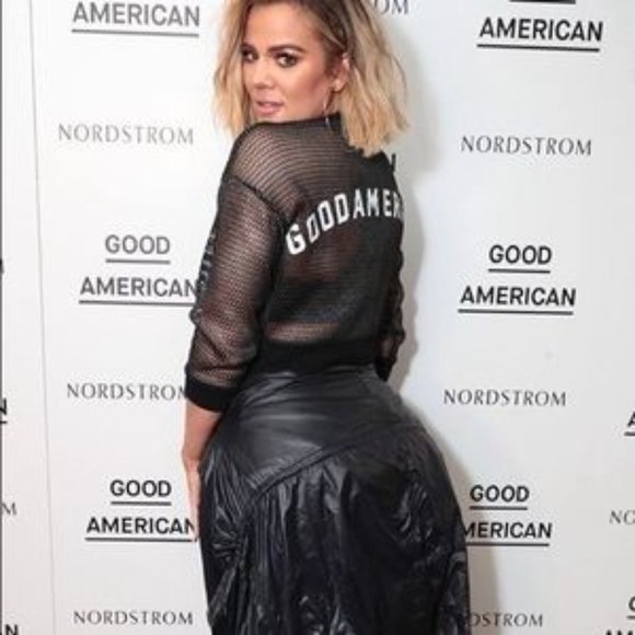 New Good American The Warrior Crop Cover-Up Top XS NWT - Picture 4 of 15